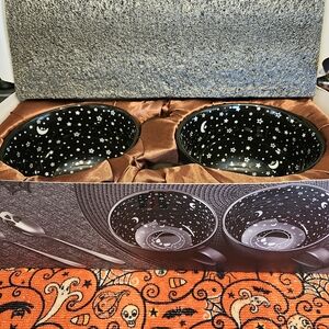 Skull and Stars Tea Cup Set with 2 Skull Spoons